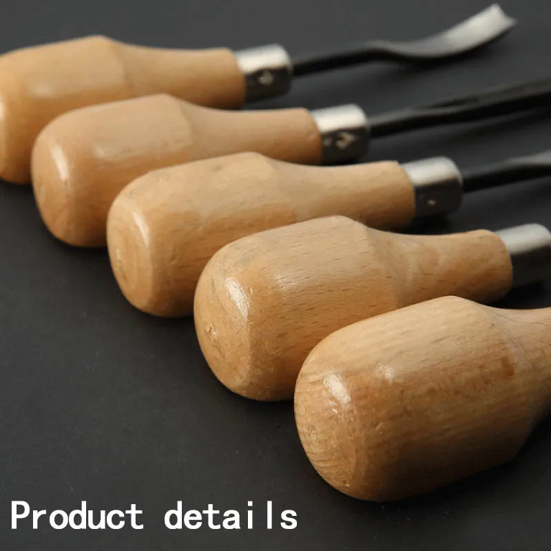 5-delni Set Lesa Carvinga Orodje Carving Nož Set Lesa Carving Nož Nastavite Ročno Carving Orodje Carving Nož^*