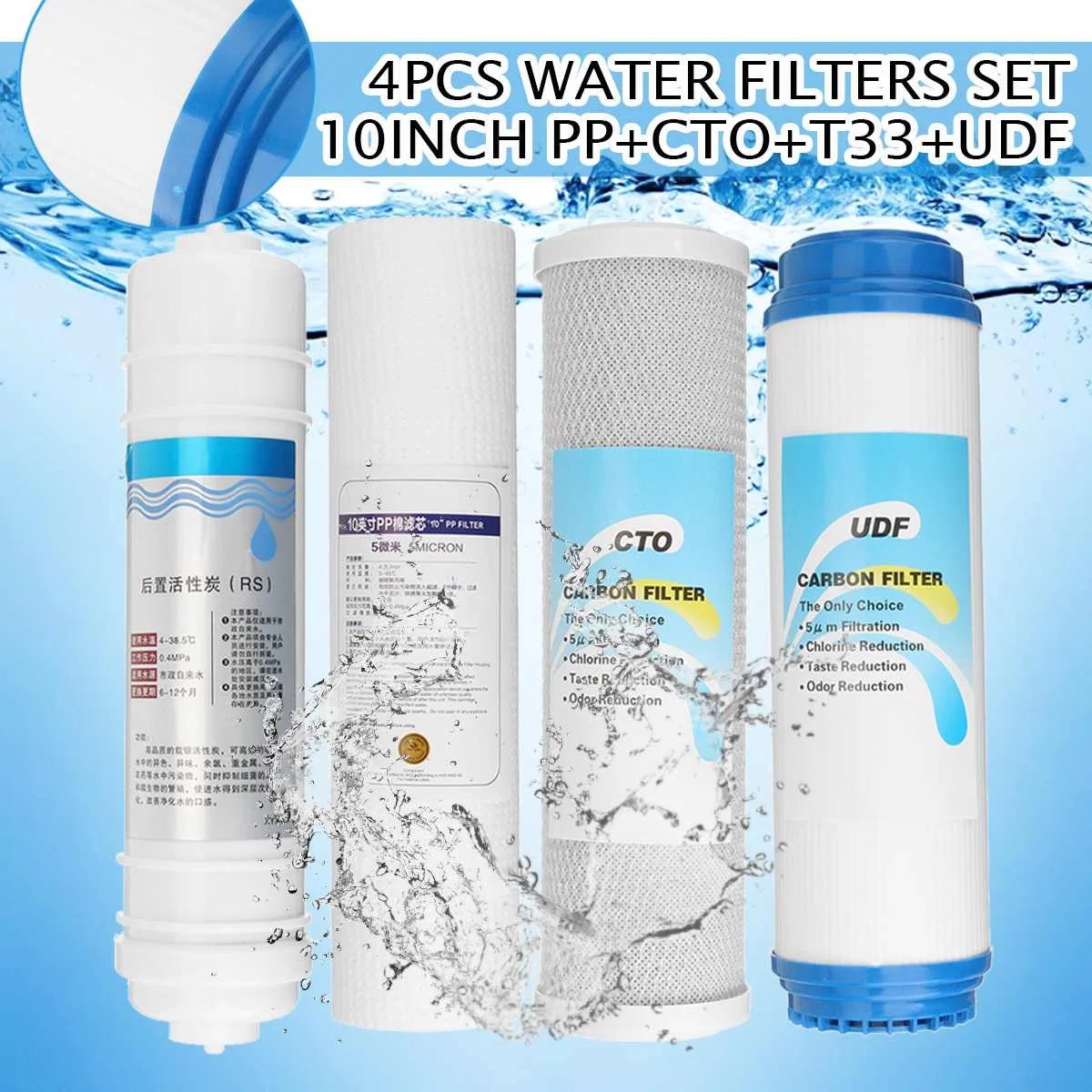 5 Faza Povratne Osmoze Ro Vodni Filtri Zamenjava Komplet Vodni Filter Vložek 50/75/100 GPD Membrane Vodo v gospodinjstvih Čistilec
