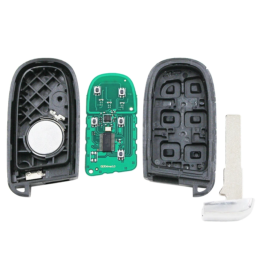 5 gumb Smart Remote Key Fob 4 gumbe+1, ki 433MHz PCF7953 čip za Fiat 500 in 500L 500X za Jeep Compass Renegade M3N-40821302