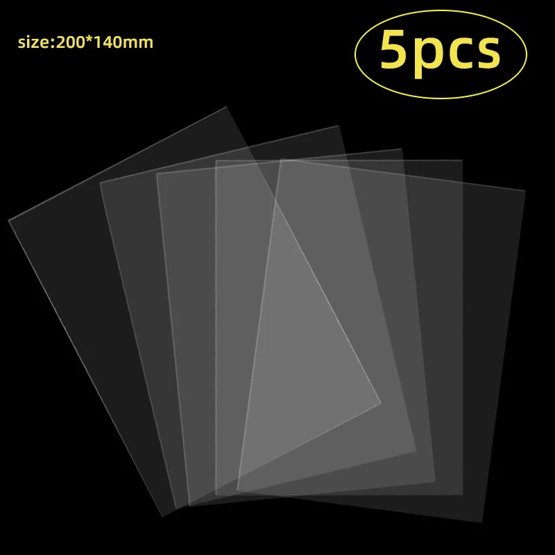 5 KOS FEP Film 140 x 200mm x 0,15 mm DLP LCD SLA Smolo 3D Tiskalnik za Elegoo Mars Wanhao Duplicator D7, Foton
