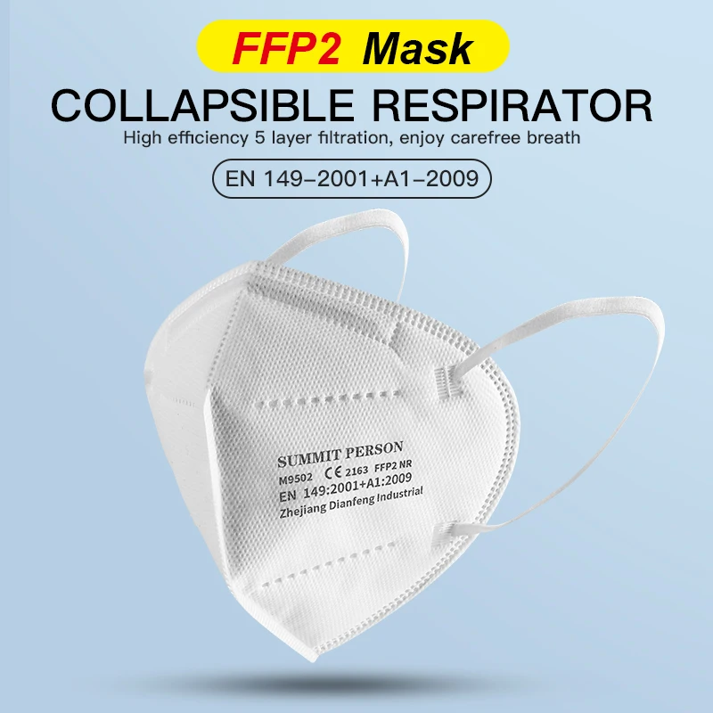 5 Plasti FFP2 Usta Zaščitna Virus masko Filter sprednji Pokrov FFP2mask Proti Prahu Mascarillas odraslih ffp2mask Mascherina ffpp2