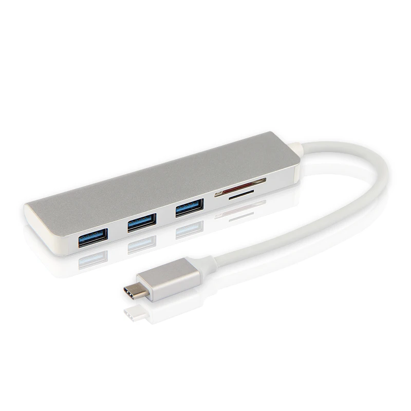 5-v-1 Tip-C Hub Aluminijeve Zlitine USB-C Adapter tip c USB 3.0 Vrata SD Card Reader Za iPad Pro 11 Za 12,9 2020 2018 A1980 Tablet