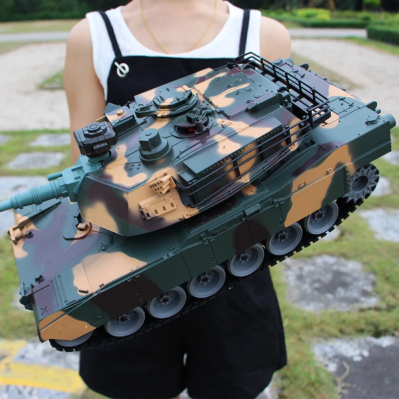 50 CM Velik otroški Voziček, Daljinski upravljalnik Model Tank Battle tank emisij Bullet Z LED luči 2.4 G Gosenicah Tank RC Avto Igrače Za otroke