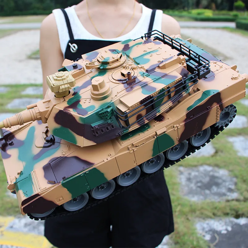 50 CM Velik otroški Voziček, Daljinski upravljalnik Model Tank Battle tank emisij Bullet Z LED luči 2.4 G Gosenicah Tank RC Avto Igrače Za otroke