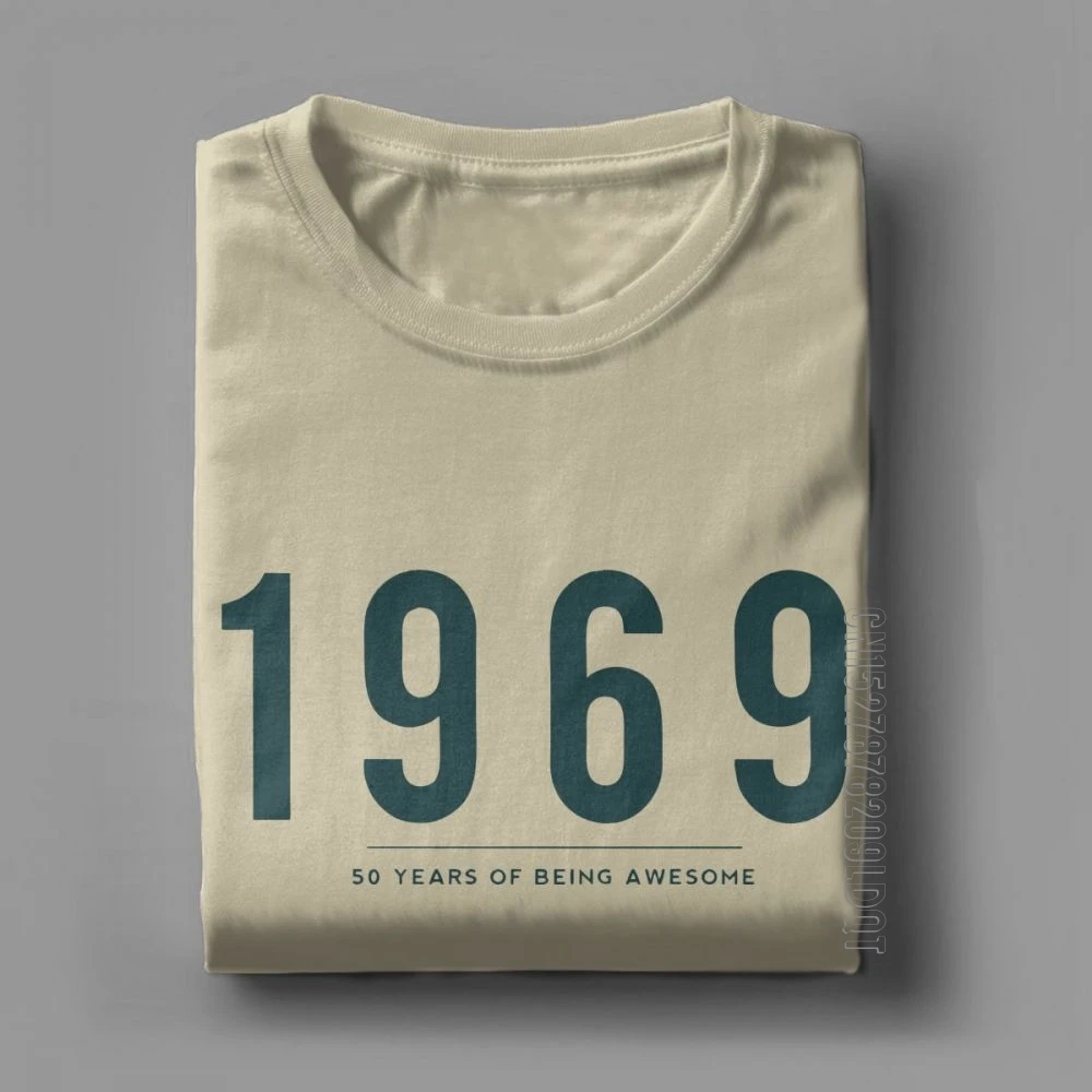 50. Rojstni dan T-Shirt Darilo 1969 50 Let Počutje Super Človek T Shirt Novost Čisti Bombaž Kratka Sleeved Osnovne Tees Oblačila