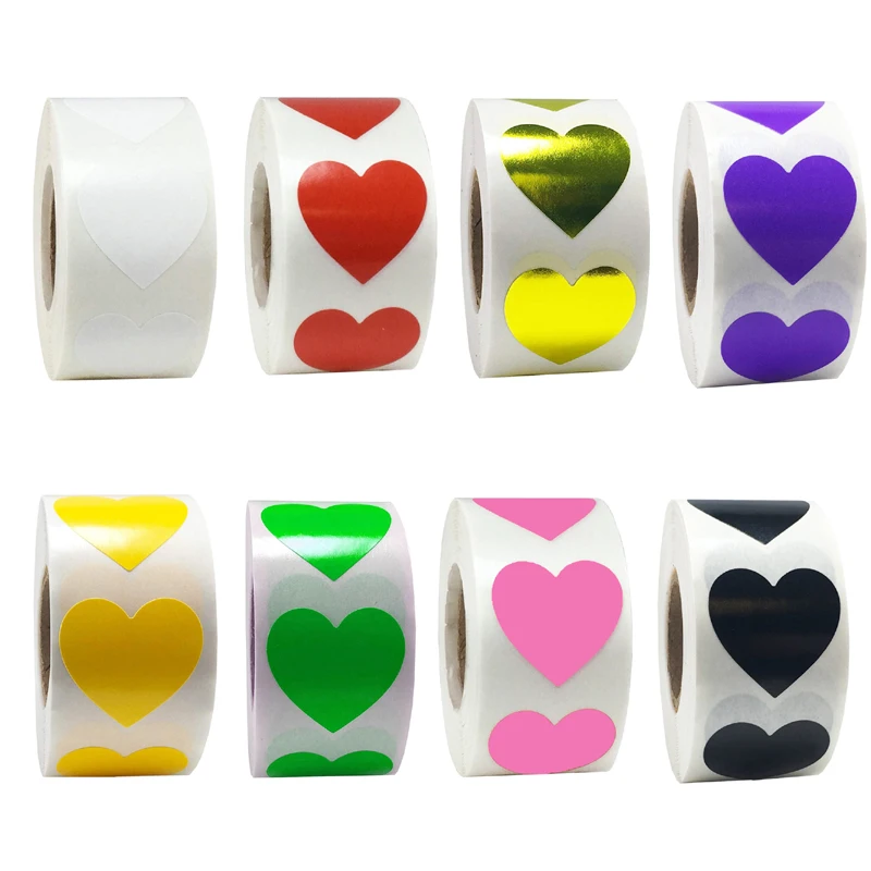 500pcs Multi Color Ročno Ljubezen Nalepke, Nalepke za Poroko Uslug Nalepke Pakiranje prelepk Za Torto/Darila/Box/Nakit