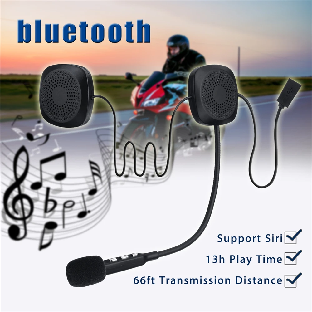 50M Nepremočljiva Moto Brezžična Anti-motnje Čelada Slušalke za prostoročno telefoniranje bluetooth V4.2 Interkom za motorno kolo