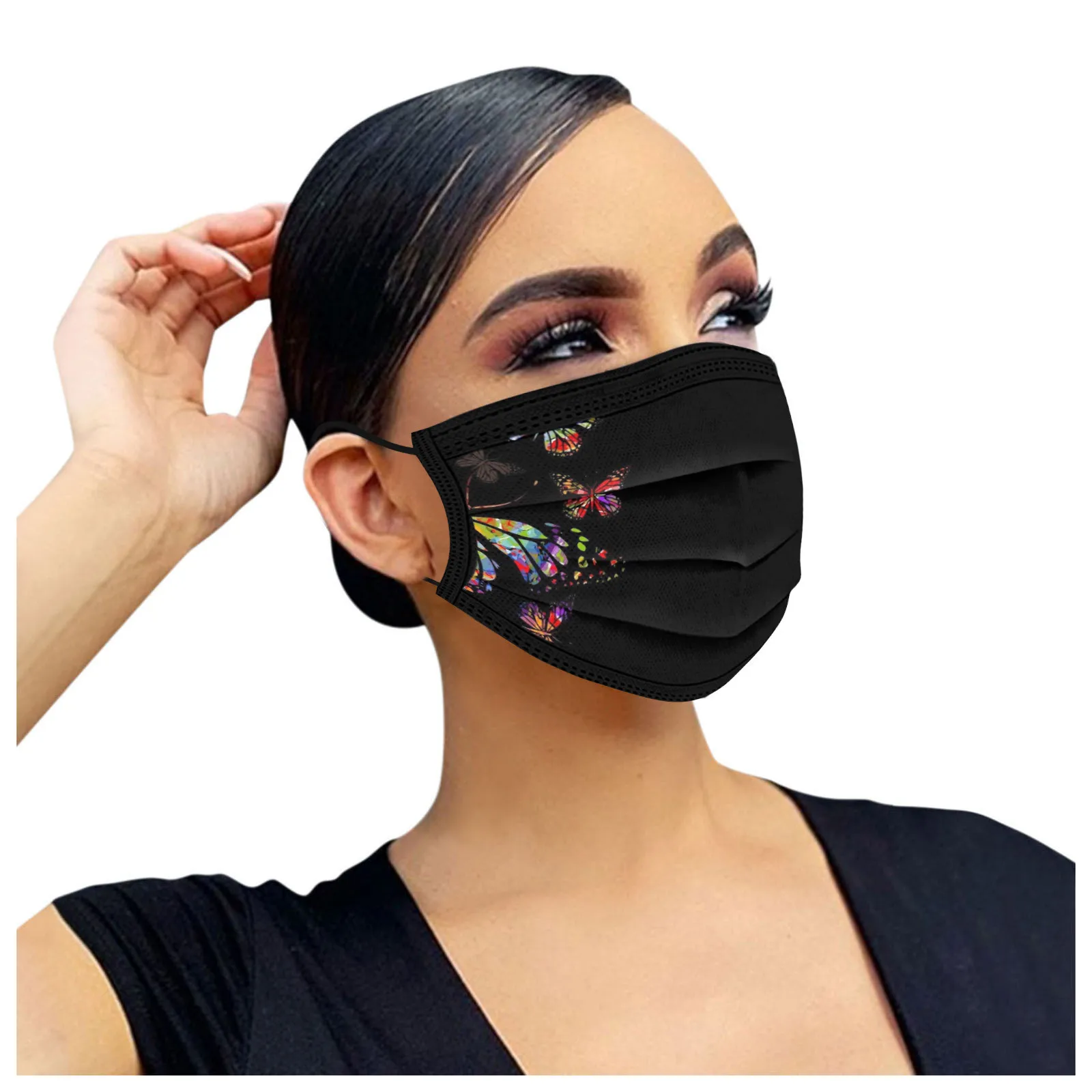 50PC maske za obraz Za Odrasle Ženske, Razpoložljivi Masko Industrijske 3Ply Uho Zanke za Večkratno uporabo Dihanje Zaščitno Masko mascarillas