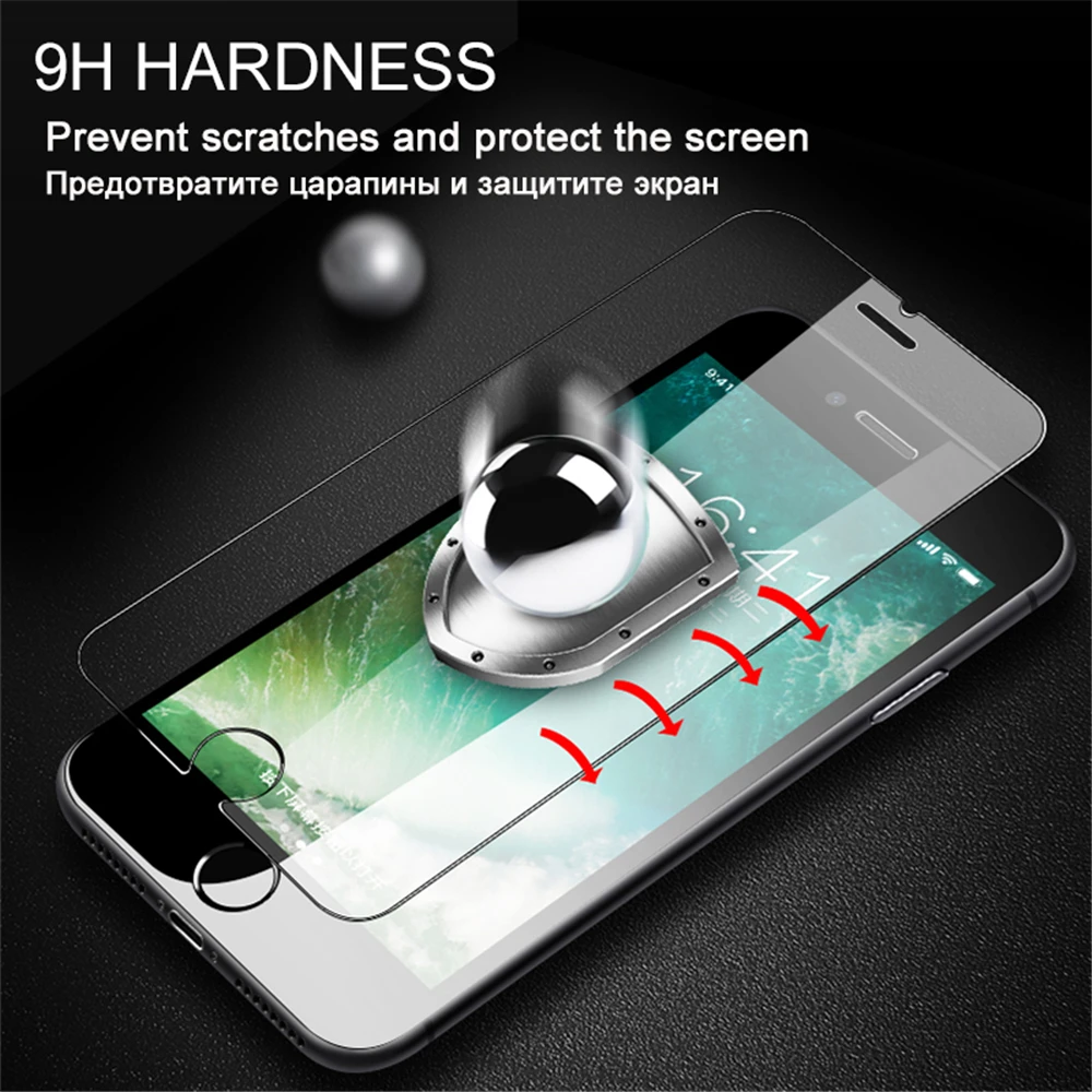 50pcs 2.5 D Zaščitnik Zaslon Super Jasno Kaljeno Steklo film za iPhone 6 plus 6s plus 7 Plus, Iphone 8 plus X Zaščitna folija