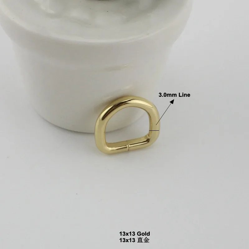 50pcs 4colors 13mm 16 mm 20 mm Odprl d obroč pasne sponke,cinkove zlitine strojno kovinski 4.0 mm linija za vrečke krog rob d prstan
