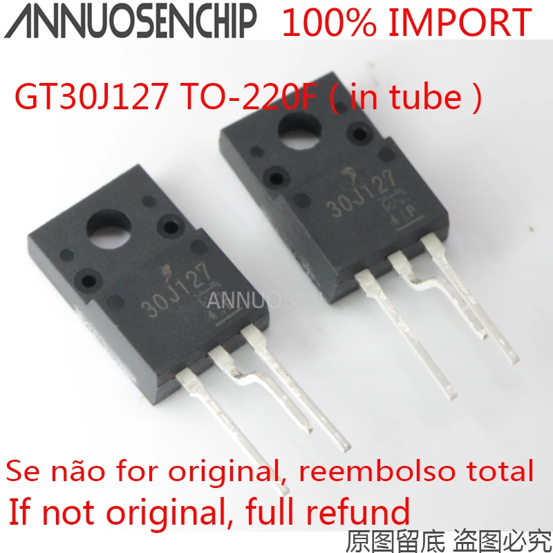 50pcs GT30F121 30F121 GT30F123 30F123 GT30F125 30F125 GT30F124 30F124 GT30F126 30F126 GT30J127 30J127 GT30J124 30J124 TO-220F