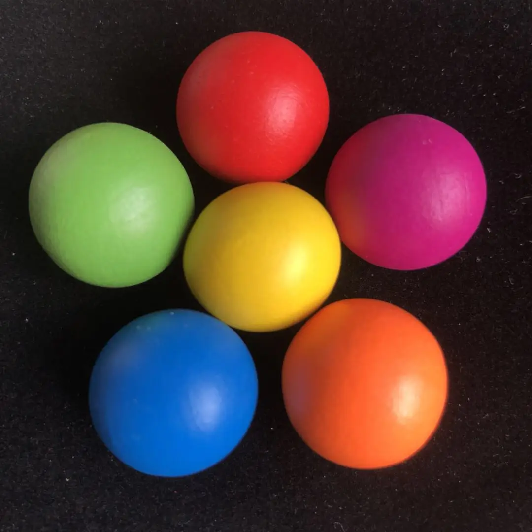 50pcs/komplet 19 mm po Meri svetlo candy barve lotus lesa kroglice izobraževalno orodje darilo žogo