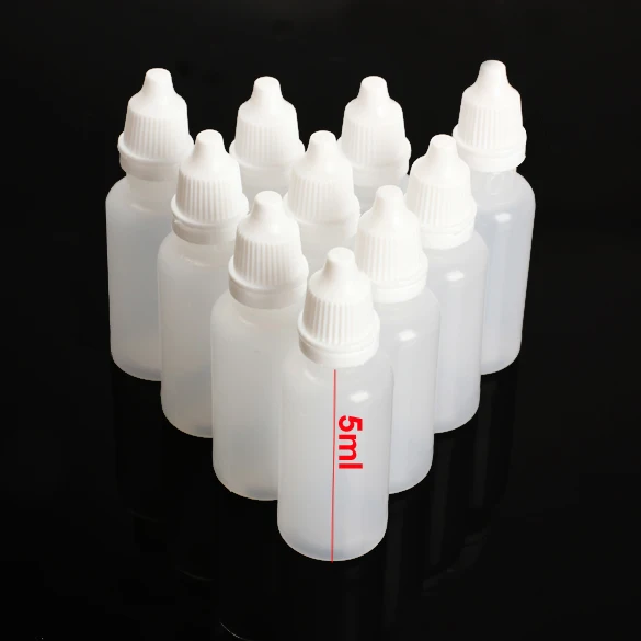 50pcs Plastičnih LDPE Stisljiv Kapalko Steklenice Oči Tekoče Prazno