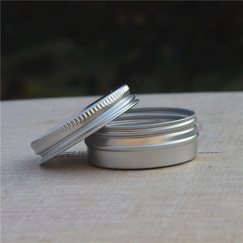 50pcs/veliko 15g Aluminij Metal Kozmetični ponovno napolniti Posodo Profesionalne Kozmetike Posodo Krema Jar Pot Steklenico