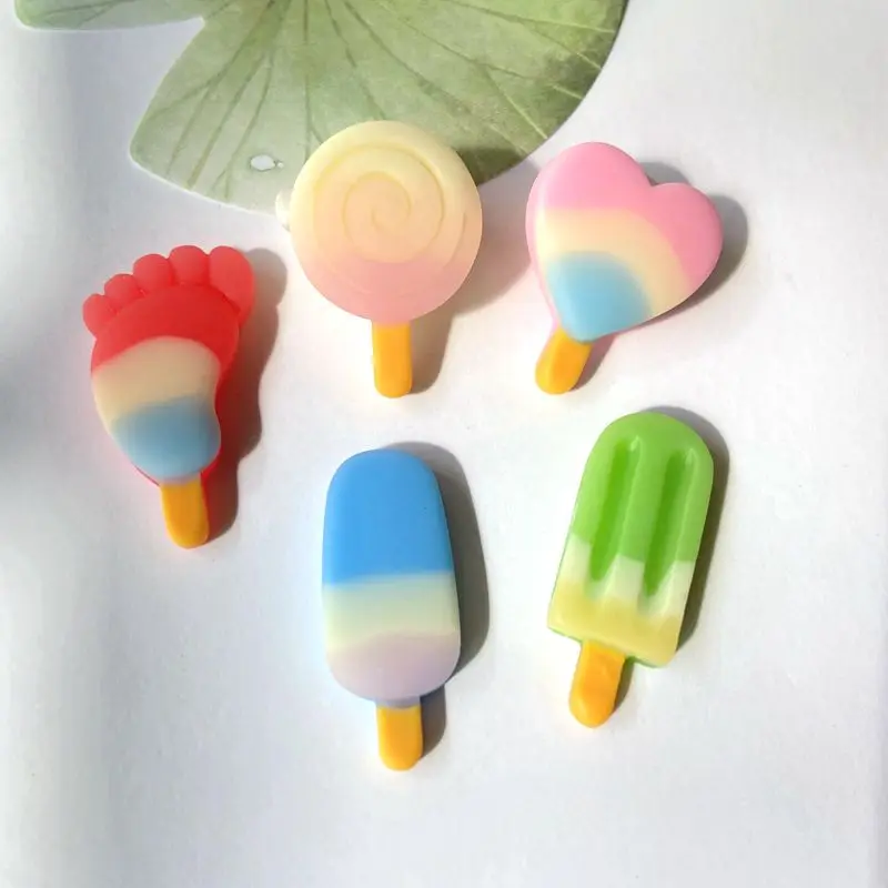 50Pcs/veliko Srčkan Lollipop Sladoled Design Dekleta Lase Pribor za Pasovih Loki Boutique Otroška Oprema Barrette Hairclips A82
