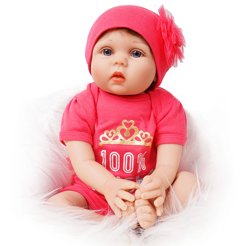 55 cm Prerojeni Baby Doll Dekle 2 Obleko Silikonski Vinil Novorojenčka Bebe Prerojeni Presenečenje, Darila Otroci Igrače Lepe Svetlo Roza, Temno Roza