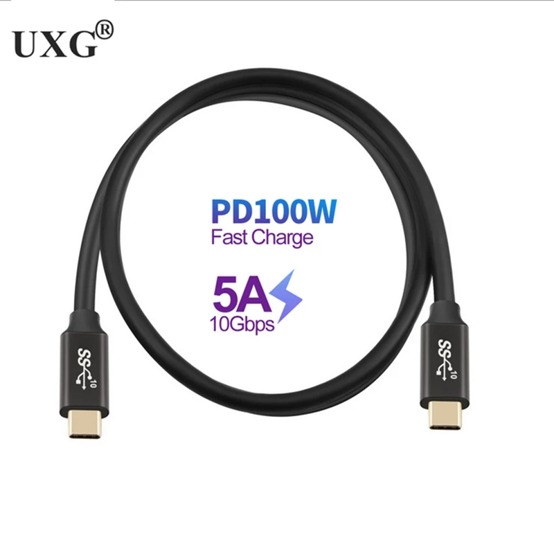 5A Tip C Kabel USB 3.1 Gen 2 C C PD 100W Podatkov 10Gbps 4K HD Za Macbook Samsung S10 Hitro Polnjenje 4.0 Hitro Polnjenje USB-C Kabel