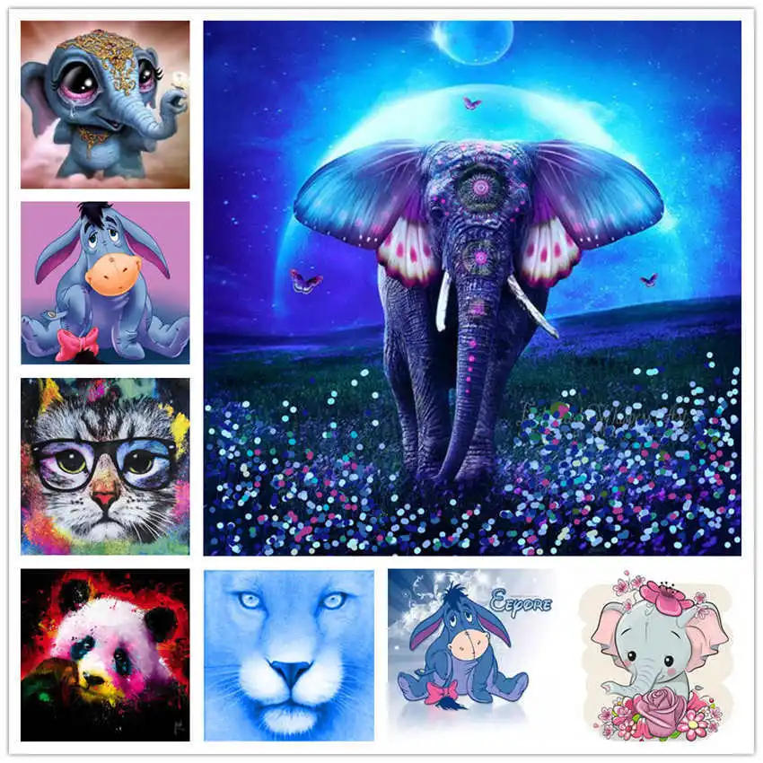 5D Diy Diamond Slikarstvo Celoten Sklop Diamond Vezenje Živali Diamond Mozaik Prodaje Daimond-slikarstvo Nosorogovo Slike Dekoracijo