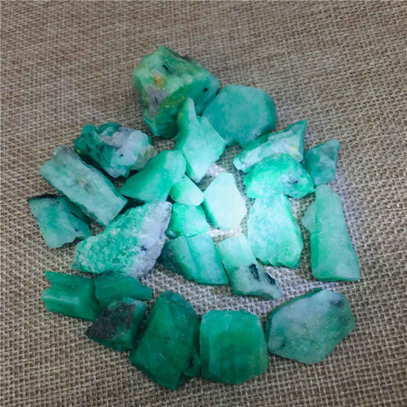 5g Naravno grobo teči emerald in mineralnih reiki zdravljenje kristalno original gem osebek, izdelava nakita
