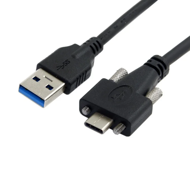 5Gbps USB 3.0, USB 3.1 Tip-C Kabla Z Vijaki Zaklepanje, Priključek 1,2 m 4 USB-c imajo ključavnico, Globina Prostora med 15 mm