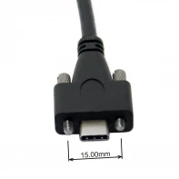 5Gbps USB 3.0, USB 3.1 Tip-C Kabla Z Vijaki Zaklepanje, Priključek 1,2 m 4 USB-c imajo ključavnico, Globina Prostora med 15 mm