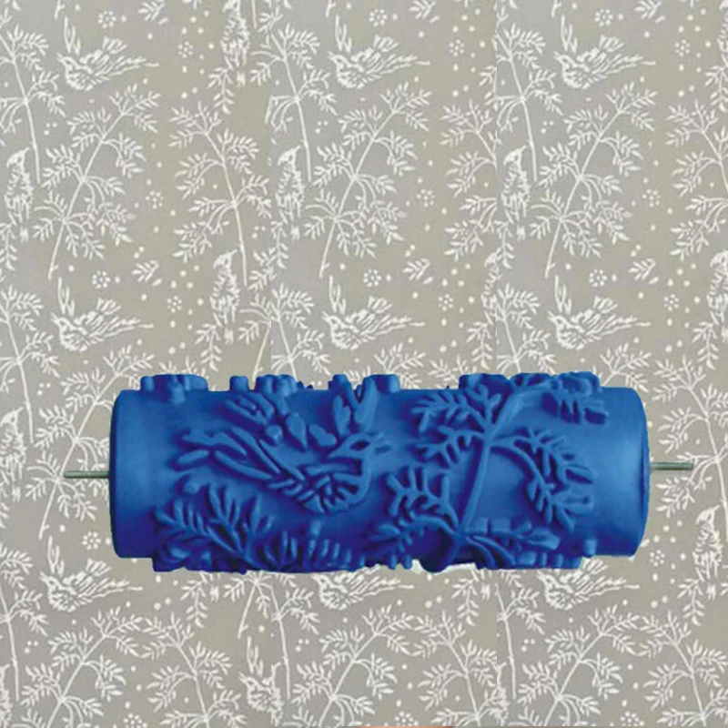 5inch modra gume valja dekoracijo sten slikarstvo, valji, listi 002Y,dekorativne stenske barve valja brez ročaja