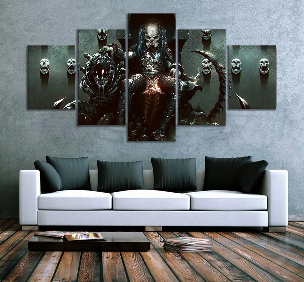 5pcs Alien Vs Predator AVP Filmski Plakat Umetniško Platno Slike za Dom Dekor Wall Art