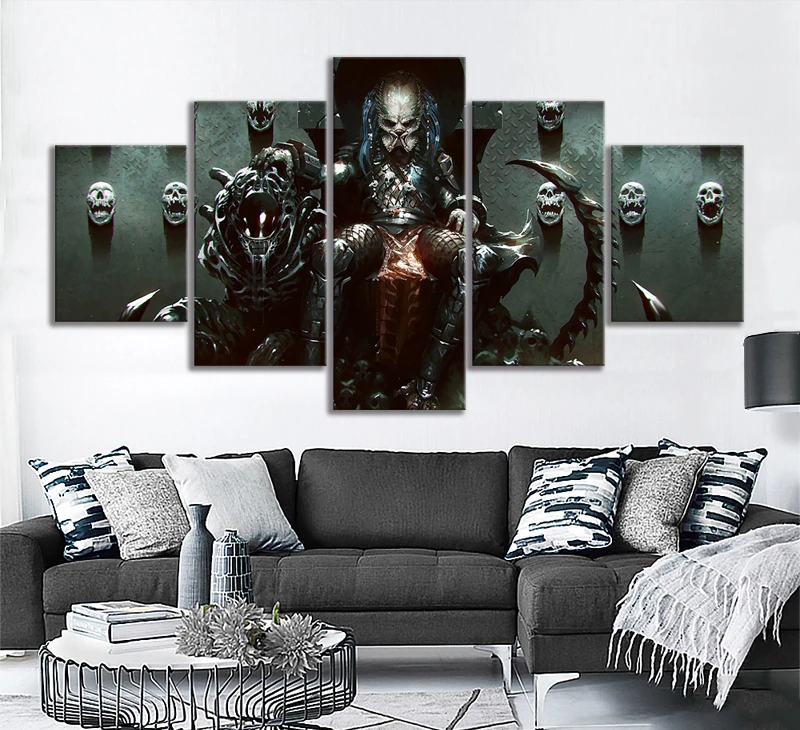 5pcs Alien Vs Predator AVP Filmski Plakat Umetniško Platno Slike za Dom Dekor Wall Art
