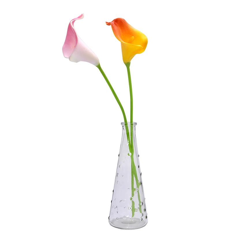 5PCS Calla Lily Umetne Rože Pravi Dotik Umetno Šopek Ponaredek Cvet za Poročna Dekoracija, Cvetje Doma Garen Dekoracijo