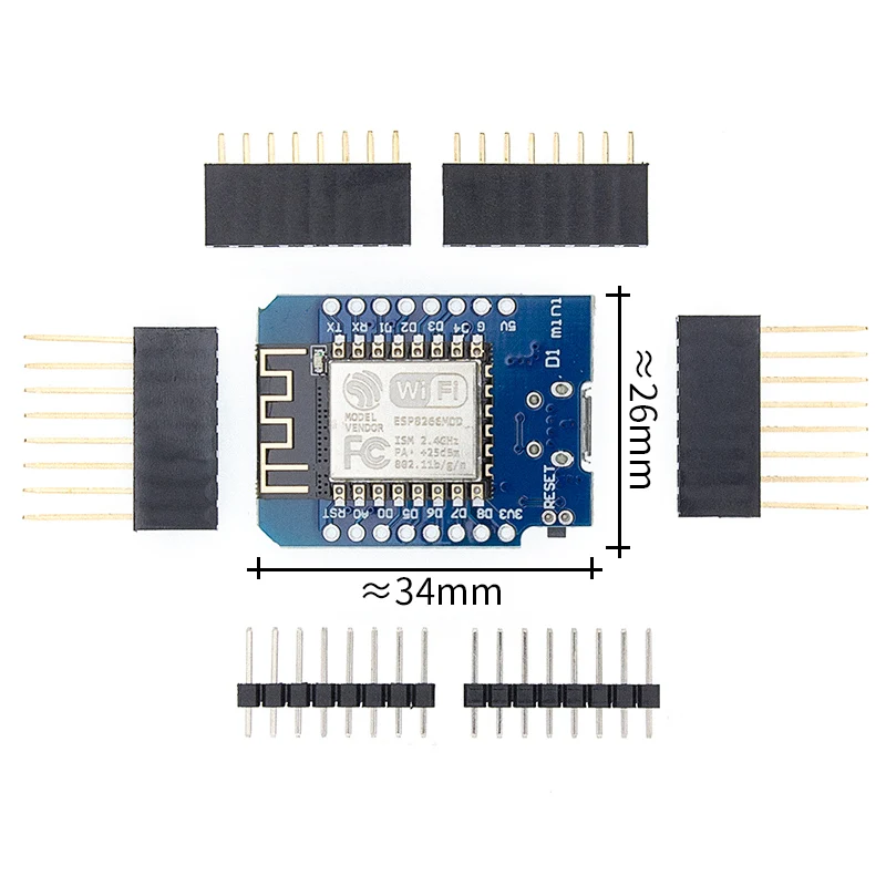 5pcs D1 mini - Mini NodeMcu 4M bajtov Lua WIFI Internet Stvari razvoj odbor, ki temelji ESP8266