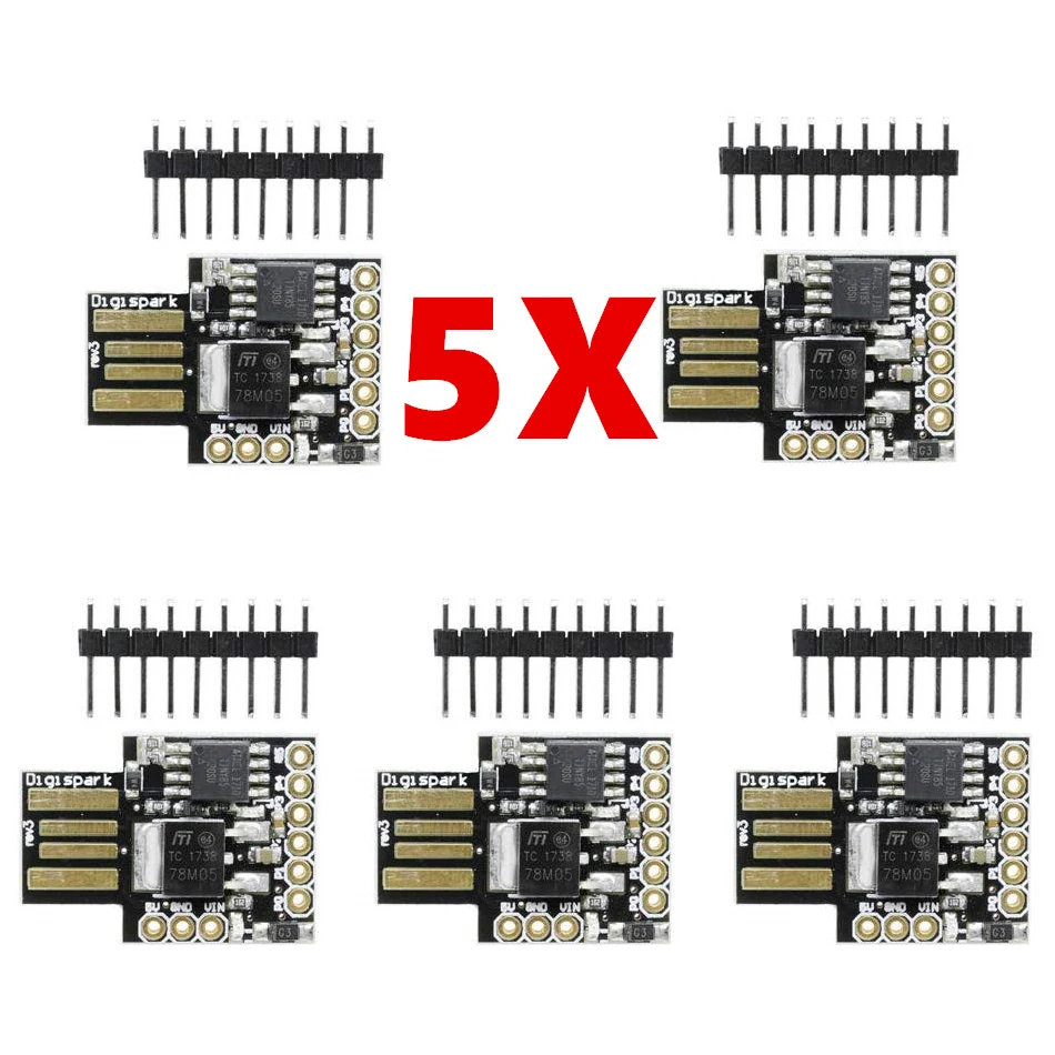 5Pcs Digispark Kickstarter ATTINY85 za Arduino Splošno Micro USB Razvoj Odbor