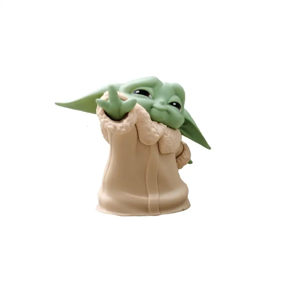 5pcs/komplet Dojenček Yoda Akcijska Figura, Igrače Mandalorian Star Wars Figuras Vroče Otroci Igrače Xmas Darila