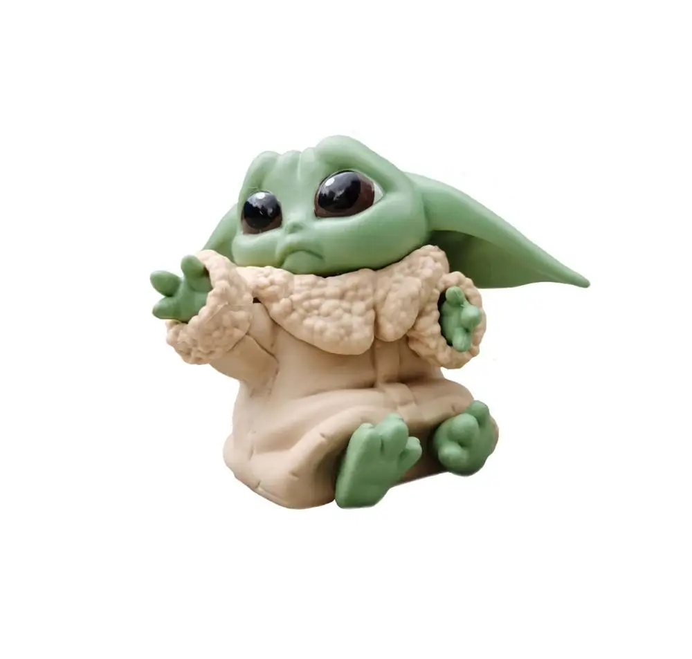 5pcs/komplet Dojenček Yoda Akcijska Figura, Igrače Mandalorian Star Wars Figuras Vroče Otroci Igrače Xmas Darila