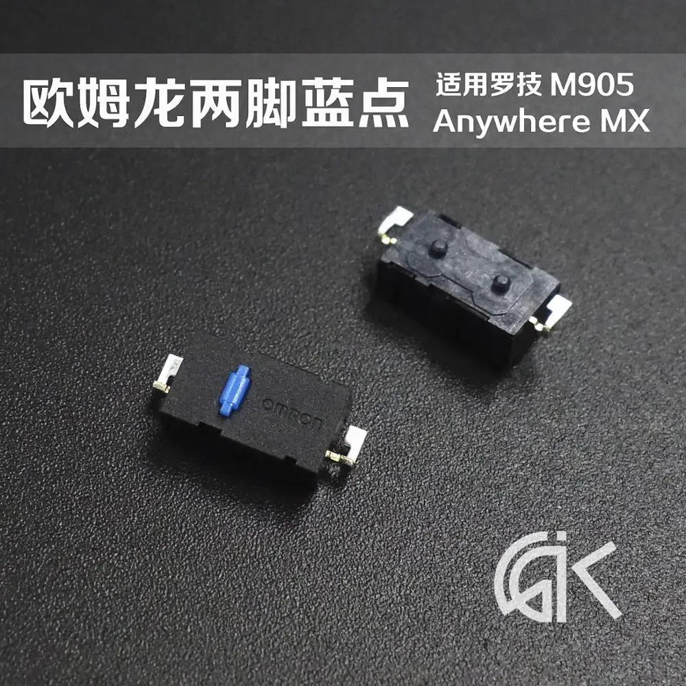 5pcs/paket Original OMRON miško mikro stikalo dveh nogah modro piko Za Kjerkoli Logitech MX M905 miškino tipko, Zamenjajte ZIP