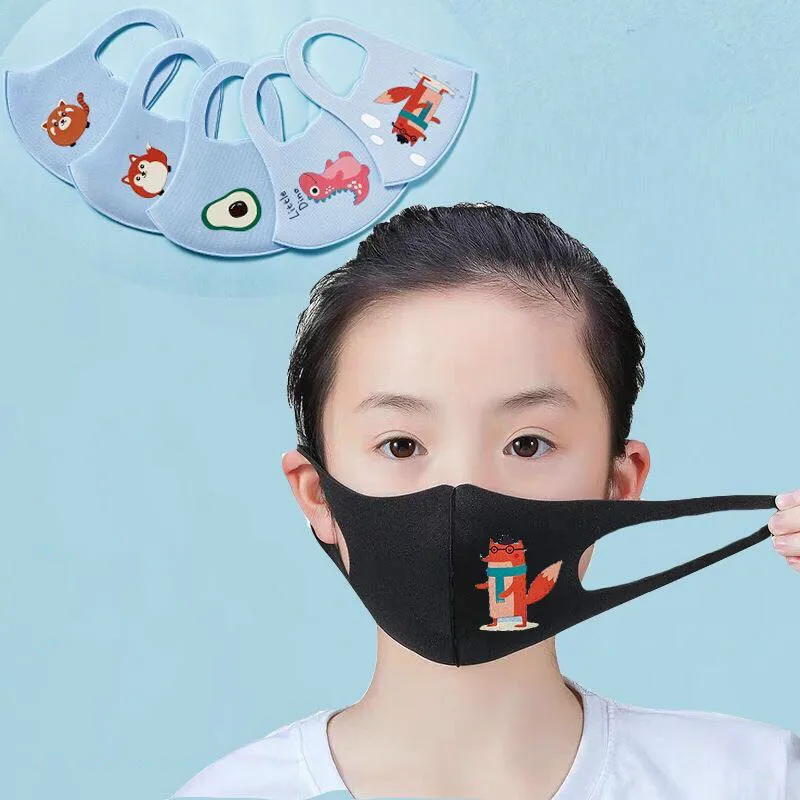 5PCS Risanka Otrok Masko Za otroka Otroci Anti Dustproof Dim Onesnaževanja Masko z Uho zanke Stroj Respirator Masko