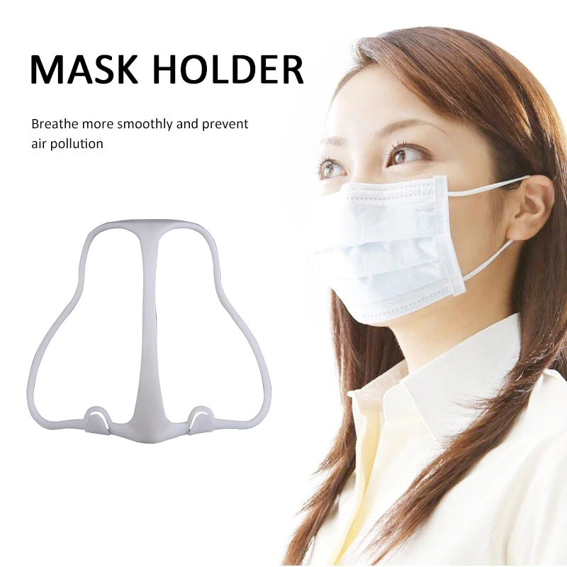 5Pcs Unisex Masko Nosilec za Večkratno uporabo Dustproof Masko Filter PM2.5 Windproof Meglica Onesnaževanja Respirato 3D Masko Imetnik Dihati Gladko