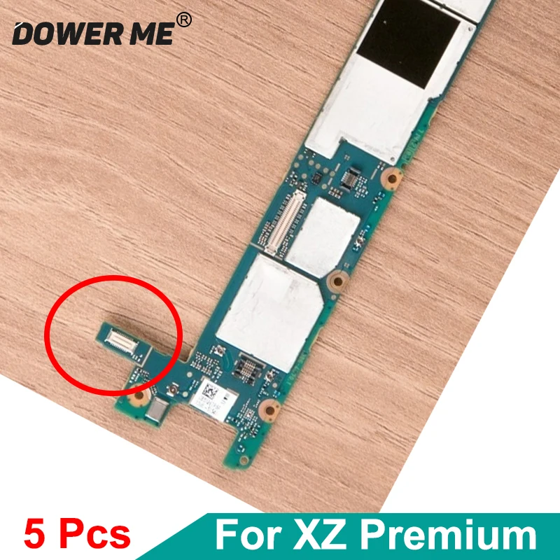 5Pcs/Veliko Na Matično ploščo Polnilnik Port Polnjenje Dock Flex Kabel FPC Priključek, Vtič Za Sony Xperia XZ Premium G8142 G8141 XZP