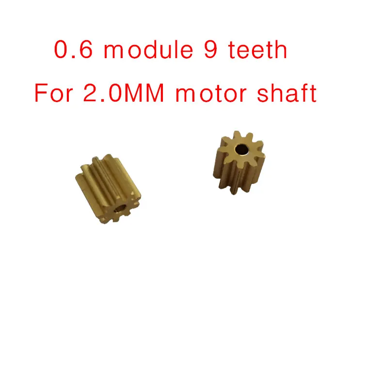 5PCS za 0,6 modul 9 zobe, kovinski gear motorna orodja FC280 prestavi Notranjo luknjo 2,0 MM Minus strpnost,Za 2,0 MM pogonska gred tesen fit