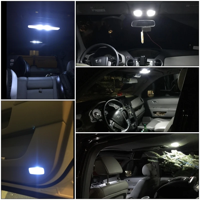 5x Xenon Bela SMD Led Notranjosti Avtomobila Žarnice Paket Komplet Za Ford Mustang 2005-2009 Zemljevid Trunk registrske Tablice Lučka