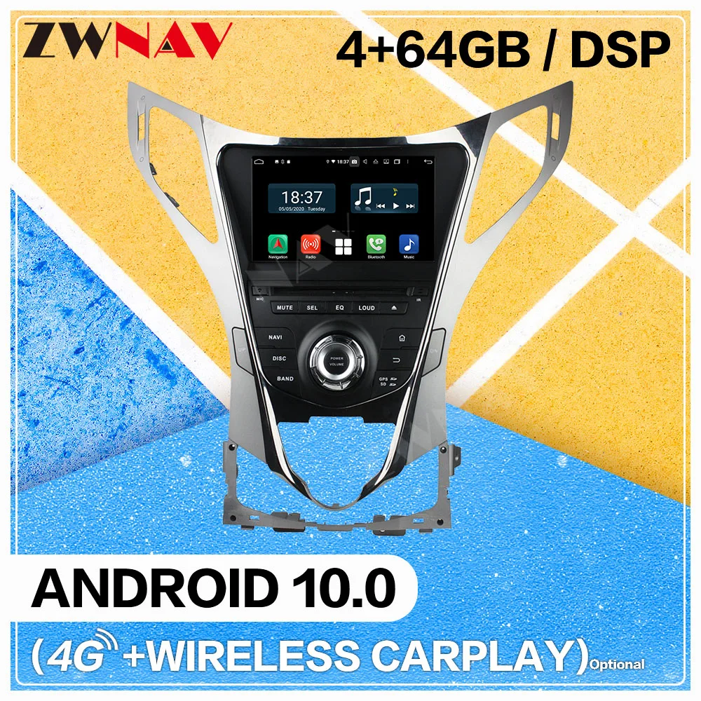 6+128G Carplay Android 10 zaslon Avto Multimedijski Predvajalnik DVD-jev za Hyundai AZERA Veličino i55 BT GPS Navi Auto Radio Audio Vodja enote
