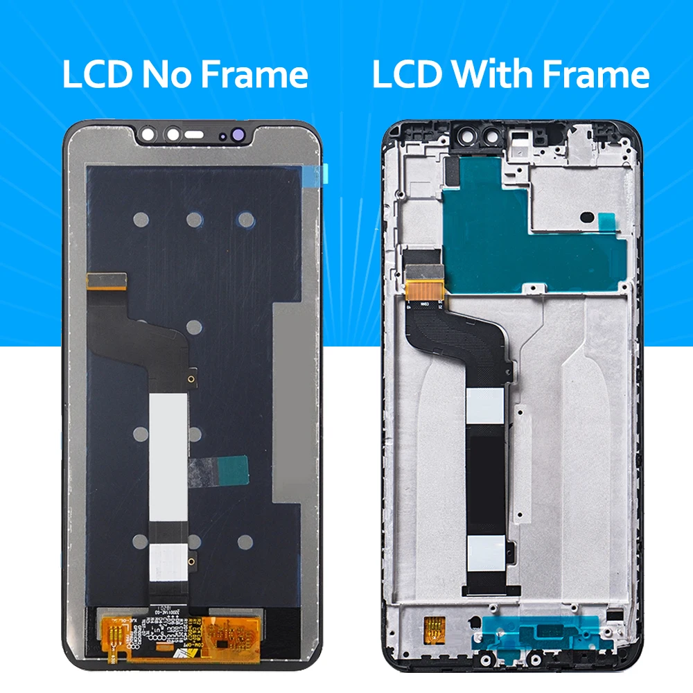 6.26 palčni Black lcd Za Xiaomi Redmi Opomba 6 Pro Globalni LCD Zaslon na Dotik Montažo LCD-Zaslon na Dotik Zaslon Deli