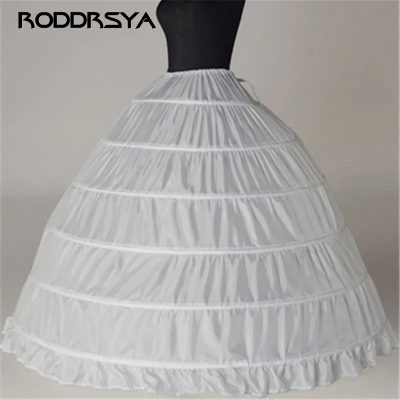 6 Hoop Poroko Petticoat Underskirt za Žogo Obleke Poročni Obleki 110 cm, Premer spodnje Perilo Crinoline Poročni Dodatki