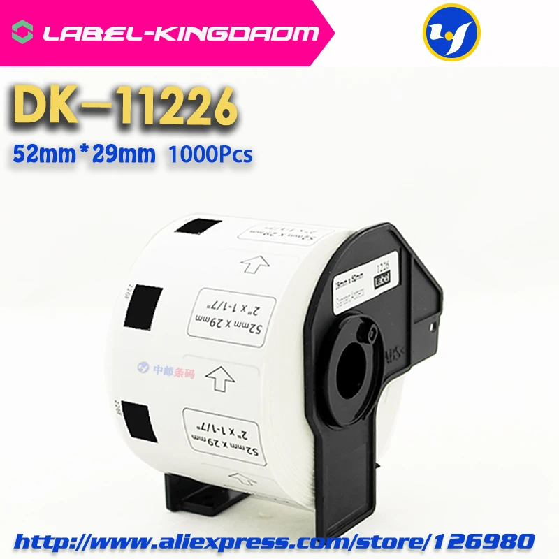 6 Polnjenje Zvitkih Združljiv DK-11226 Oznaka 52mm*29 mm 1000Pcs Združljiv za Brother Tiskalnik za Nalepke QL-700/720 Bela Knjiga DK-1226