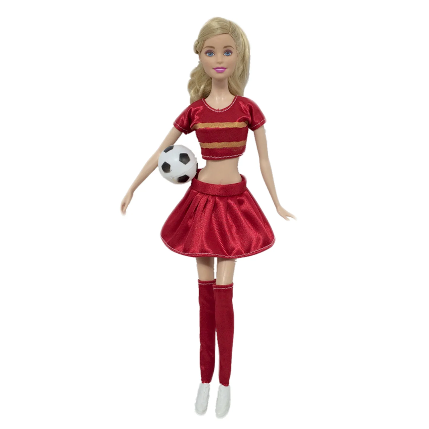 6 Sklopov Modnih Lep Ročno izdelan Priložnostne Dekle Lutka Obleko Nogomet Šport Obleke Obleko za Barbie Lutke Otroci Rojstni dan Dekleta'Gift