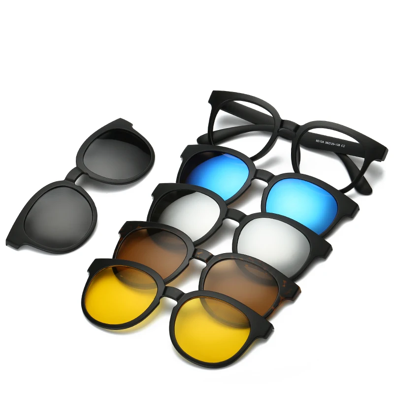 6 V 1 po Meri Moški Ženske Polarizirana Optični Magnetni sončna Očala Posnetek Magnet Posnetek na sončna Očala Polaroid Posnetek na sončna Očala Okvir