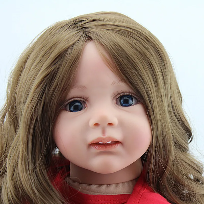 60 cm Lep Princesa Newborn Baby Doll Otroke Primerna Predstavlja 24 palca Dolgi Lasje Lepo Dekle Prerojeni Babe Lutke Otroci Igrače