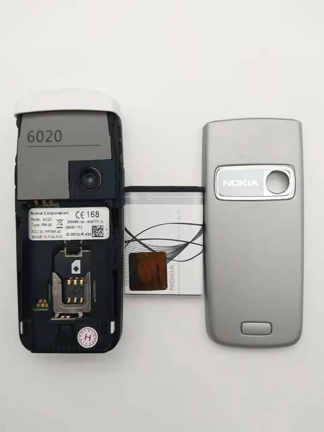 6020 Original odklenjena Nokia 6020 Mobilni Telefon, Fotoaparat, GSM 900 1800 Dualband Klasičnih Poceni mobilni telefon obnovljen.