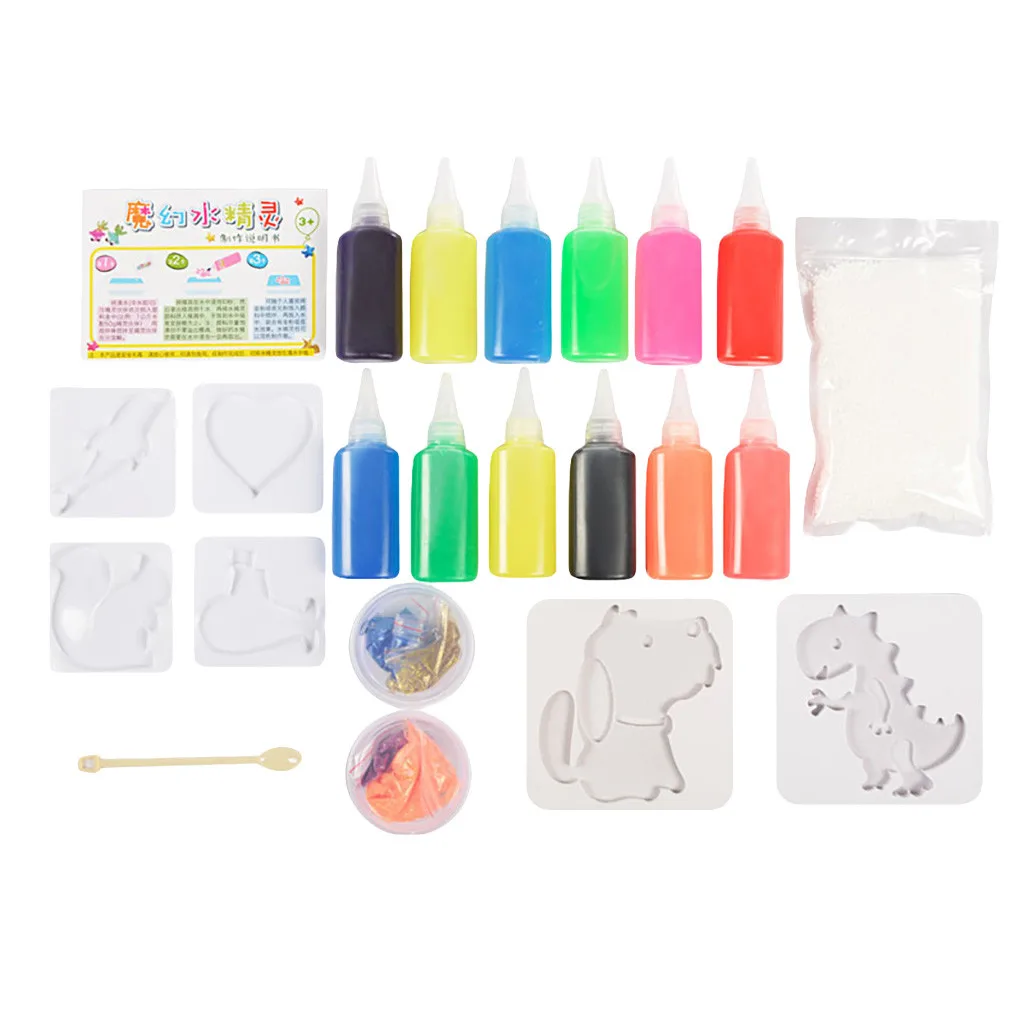 60ml x12 Barve Čarobno Vodi Igrača Ocean Baby Domače DIY Ročno Materiala Paket Za otroke otroci darila