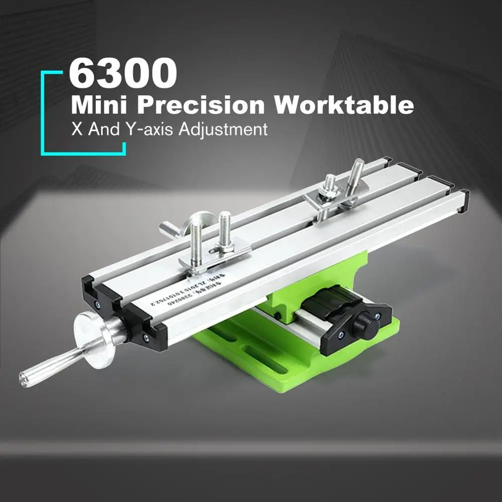6300 Mini Natančnost Večnamenska delovna miza Klop Vise Stalnica Vaja Rezkalni Stroj X In Y-osi Prilagoditev Koordinatni Tabela
