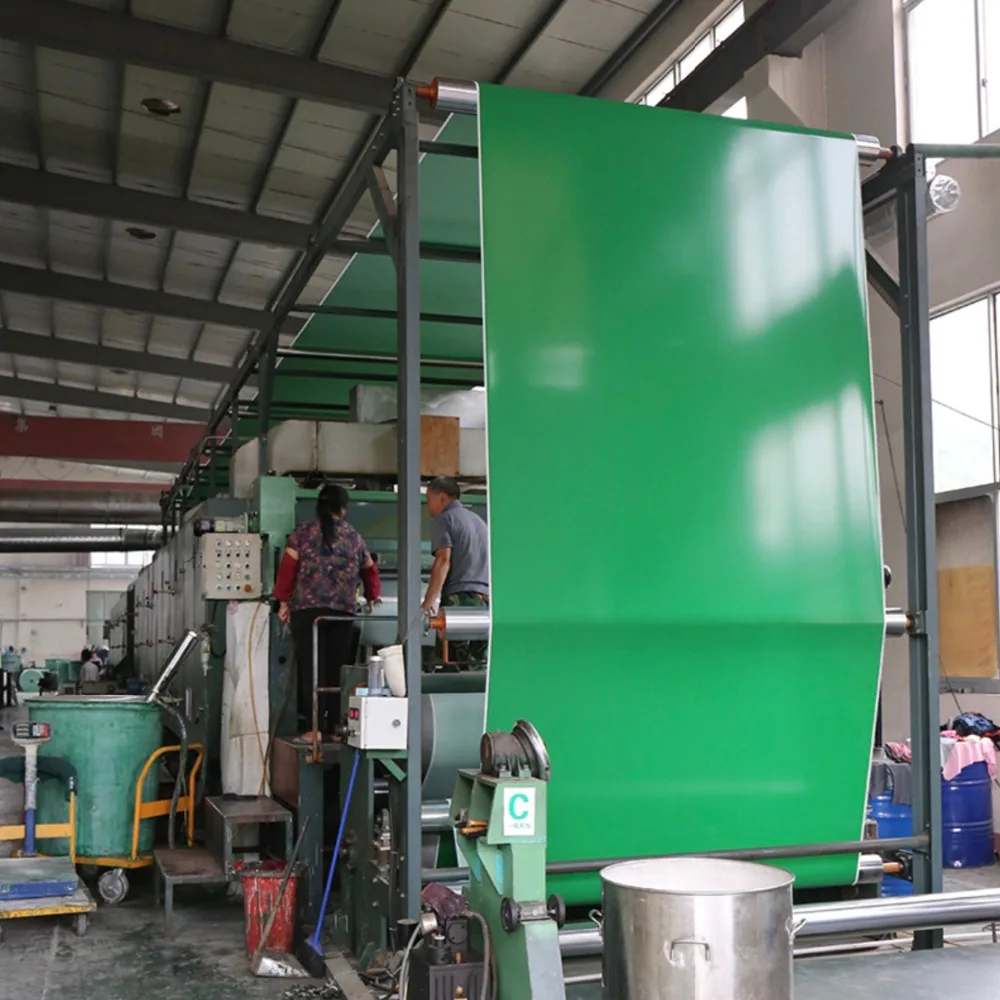 6450x230x3 mm Zelena PVC Industrijska Prenos proizvodne Linije Pasu